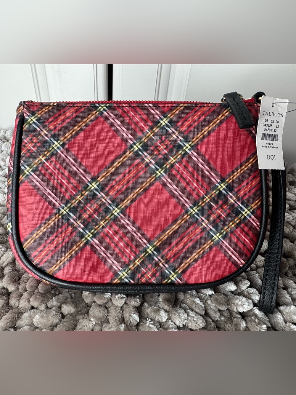 Talbots Tartan Plaid Wristlet